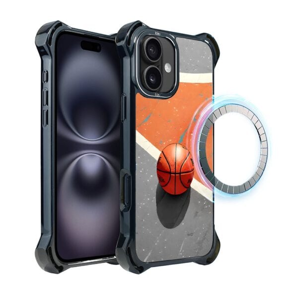 Etui do iPhone 16 IBIZU DropGuard Ultra z MagSafe, #Move, Koszykówka