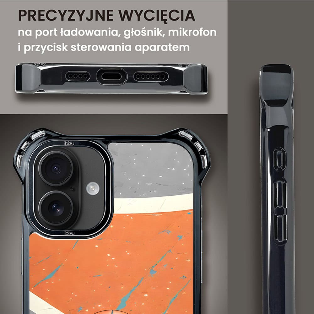 Etui do iPhone 16, Ibizu DropGuard Ultra z MagSafe, Move, Koszykówka (6)