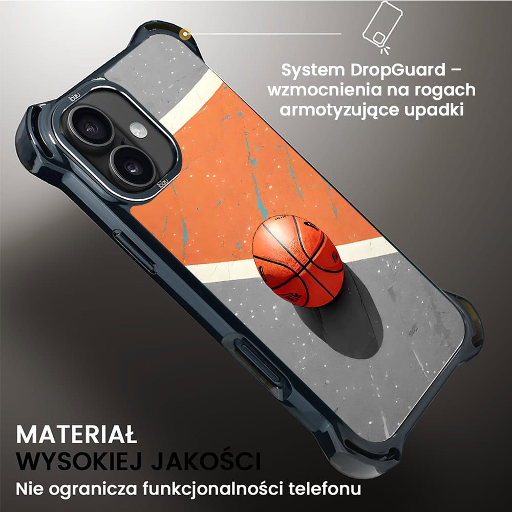 Etui do iPhone 16, Ibizu DropGuard Ultra z MagSafe, Move, Koszykówka (8)