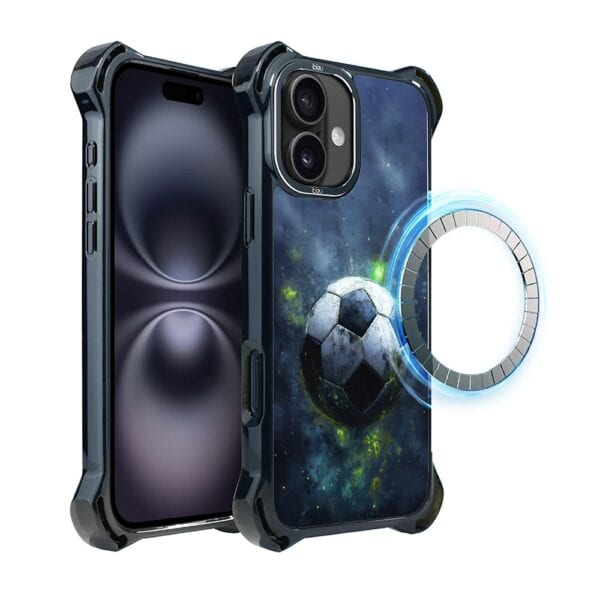 Etui do iPhone 16, Ibizu DropGuard Ultra z MagSafe, Move, Piłka nożna (4)