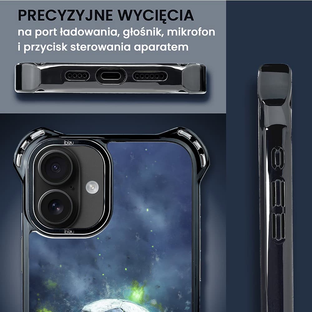 Etui do iPhone 16, Ibizu DropGuard Ultra z MagSafe, Move, Piłka nożna (7)