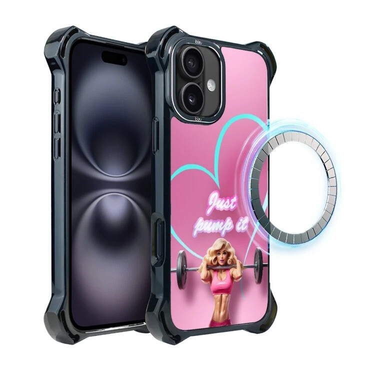 Etui do iPhone 16, Ibizu DropGuard Ultra z MagSafe, Move, Pump it love (3)