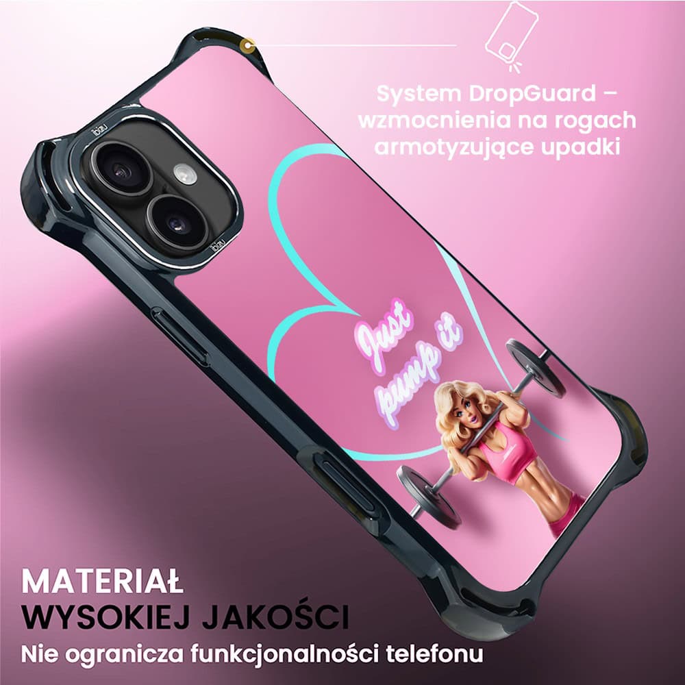 Etui do iPhone 16, Ibizu DropGuard Ultra z MagSafe, Move, Pump it love (8)