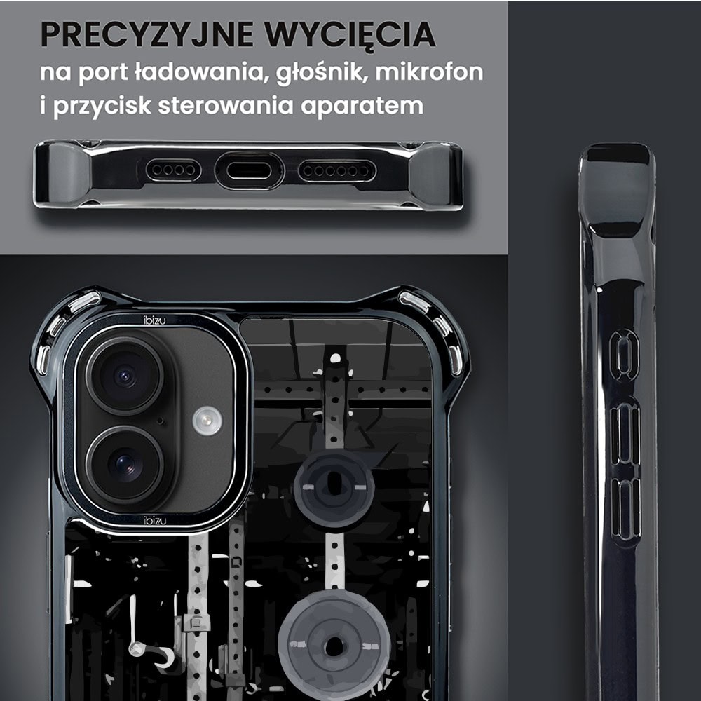 Etui do iPhone 16, Ibizu DropGuard Ultra z MagSafe, Move, Stacja Żelazo (6)
