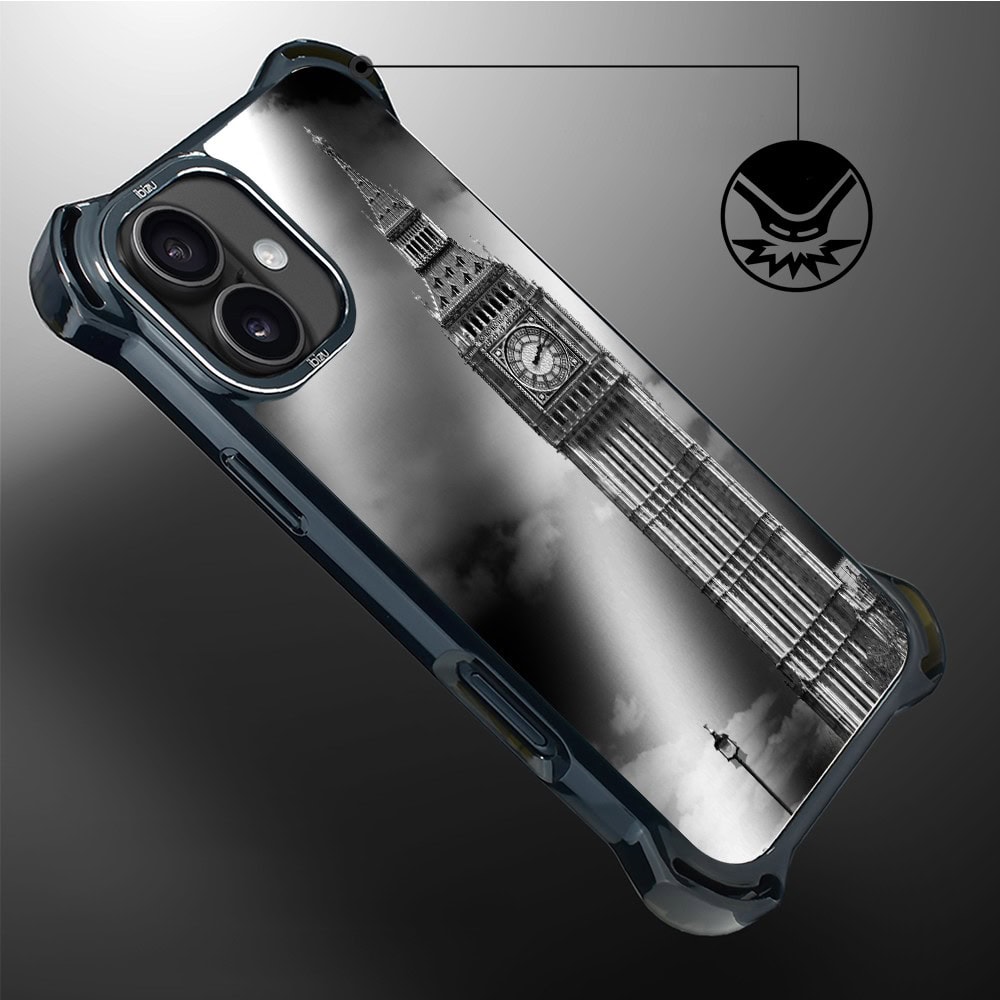 Etui do iPhone 16, Ibizu DropGuard Ultra z MagSafe, Noir City, Big Ben (8)