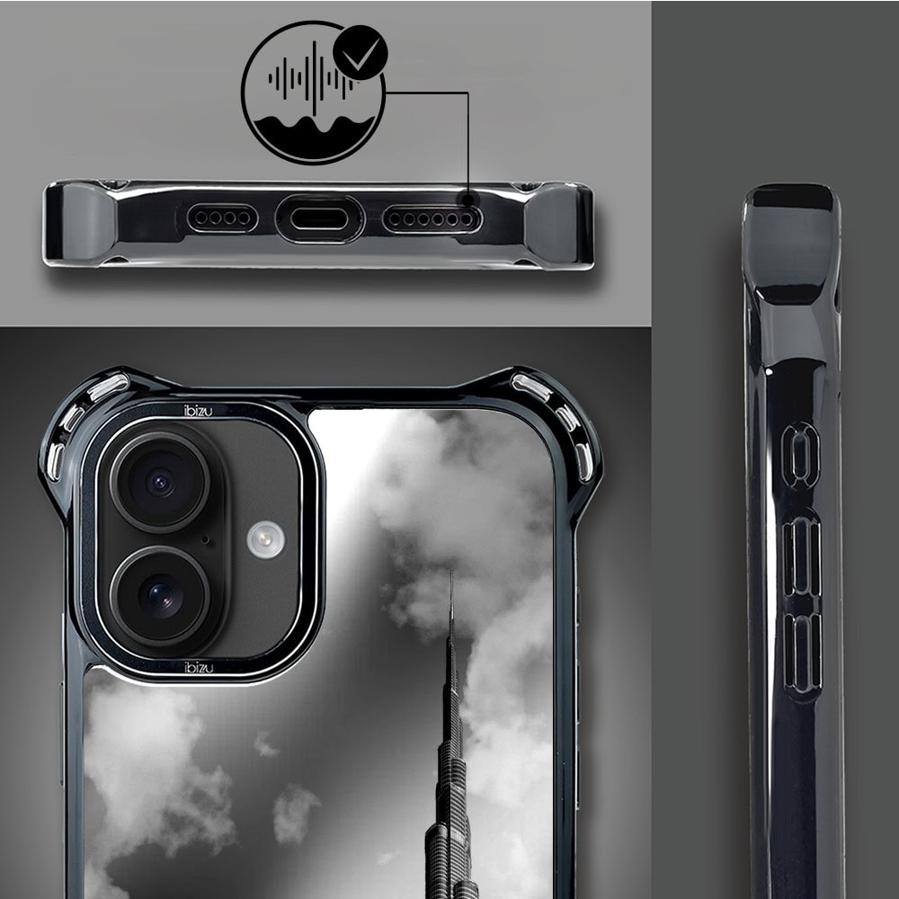 Etui do iPhone 16, Ibizu DropGuard Ultra z MagSafe, Noir City, Burj Khalifa (6)
