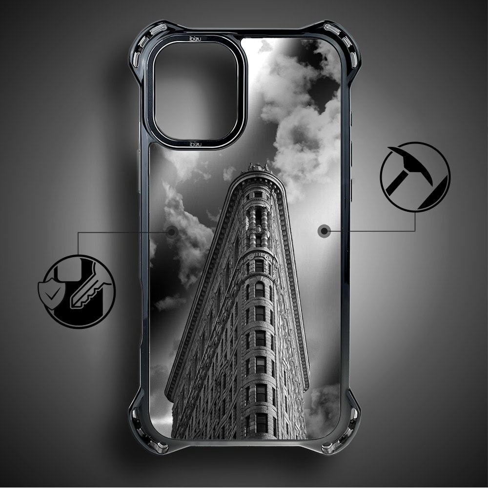 Etui do iPhone 16, Ibizu DropGuard Ultra z MagSafe, Noir City, Flatiron (1)