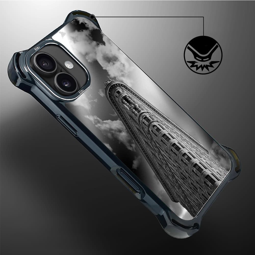 Etui do iPhone 16, Ibizu DropGuard Ultra z MagSafe, Noir City, Flatiron (7)