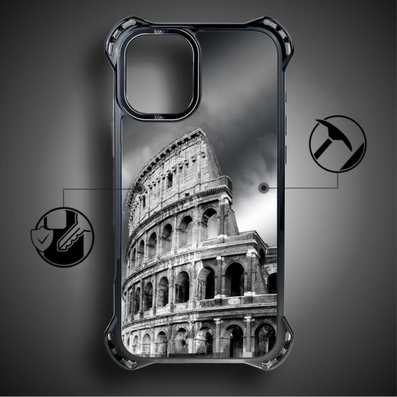Etui do iPhone 16, Ibizu DropGuard Ultra z MagSafe, Noir City, Koloseum (2)