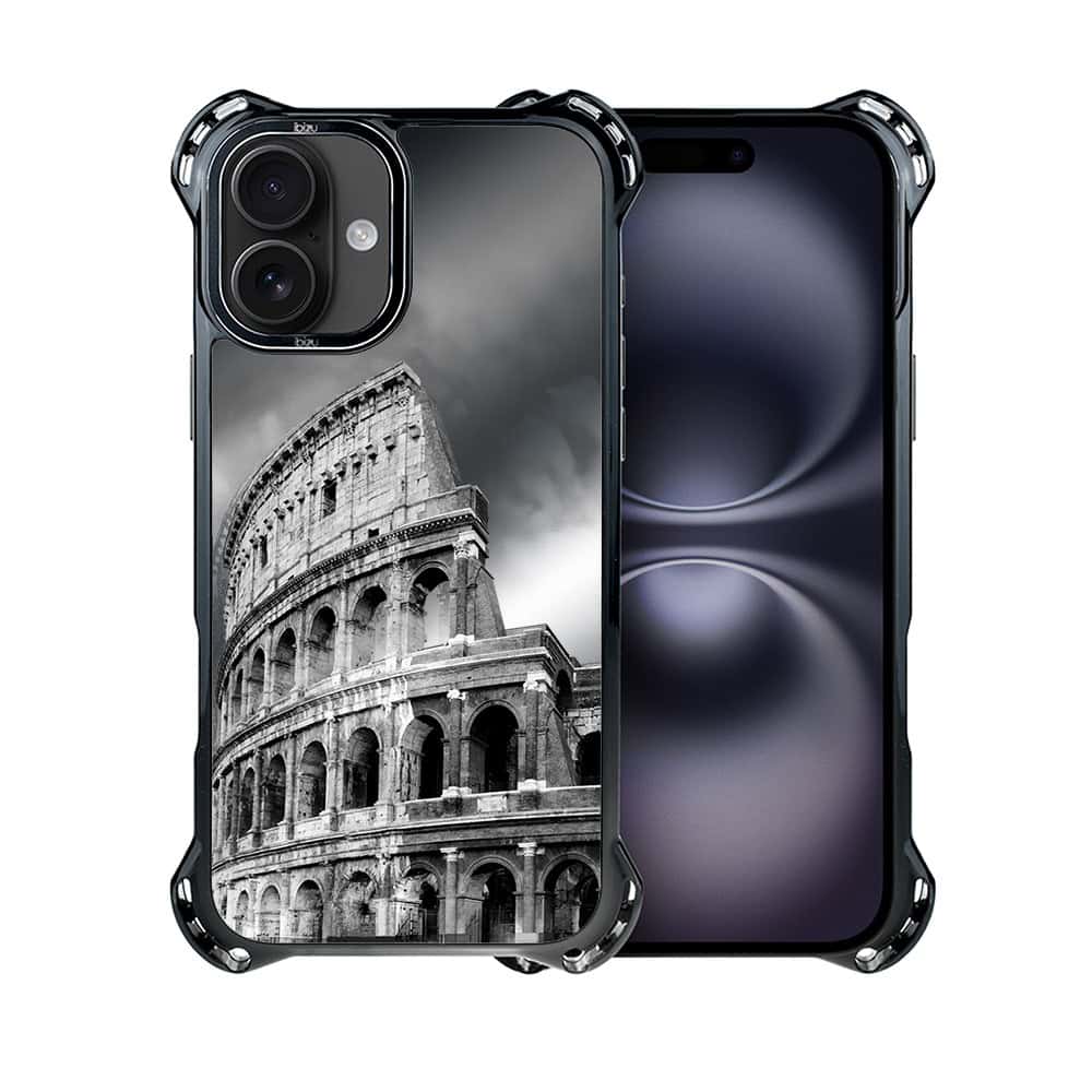 Etui do iPhone 16, Ibizu DropGuard Ultra z MagSafe, Noir City, Koloseum (4)