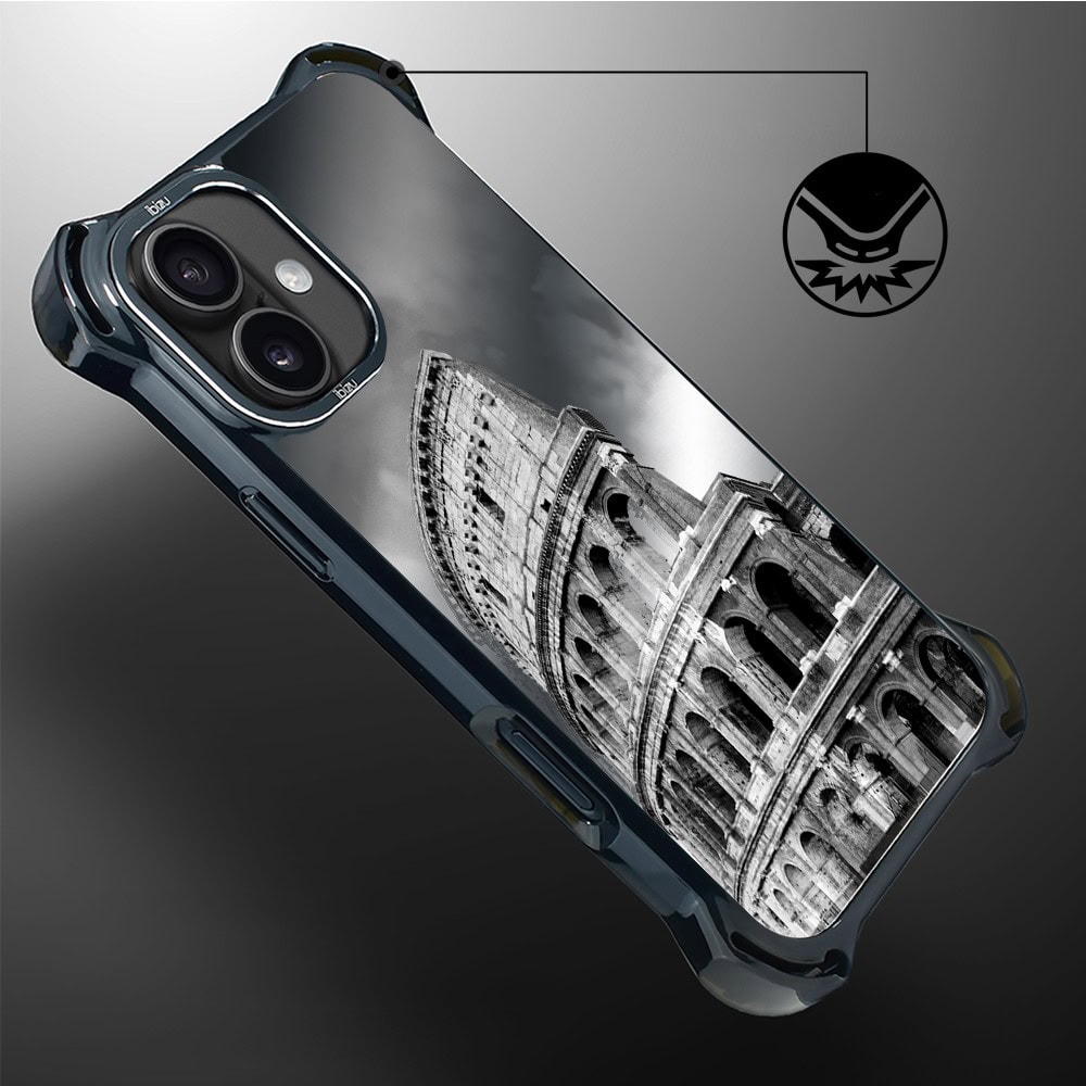 Etui do iPhone 16, Ibizu DropGuard Ultra z MagSafe, Noir City, Koloseum (8)