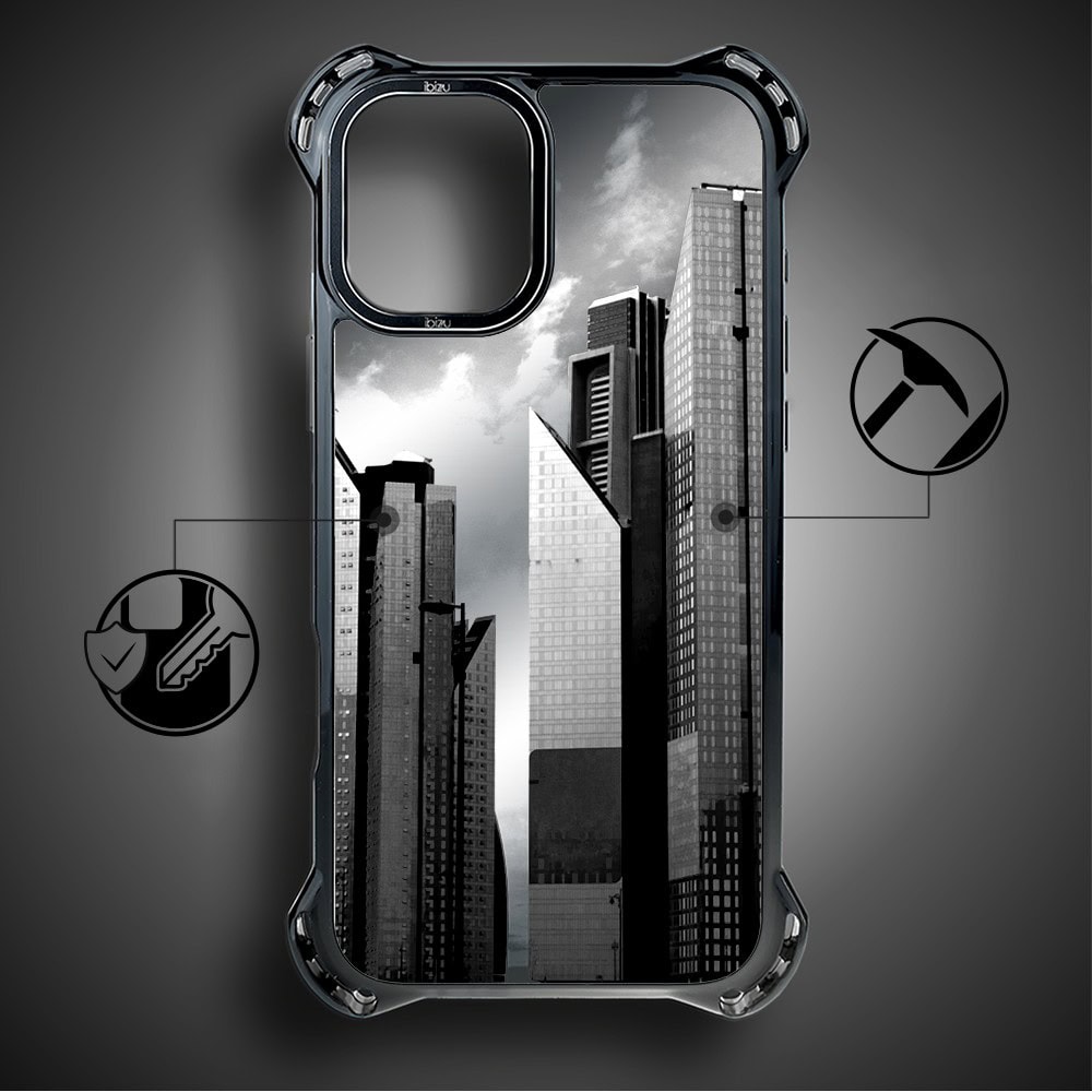 Etui do iPhone 16, Ibizu DropGuard Ultra z MagSafe, Noir City, Manhattan (2)