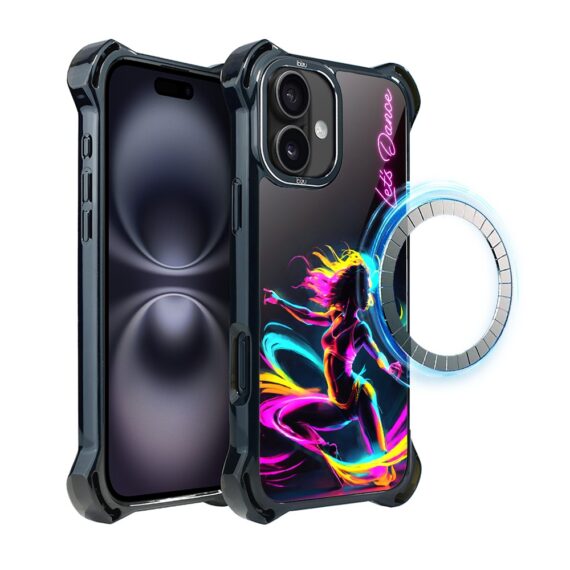 Etui do iPhone 16 Plus, Ibizu DropGuard Ultra z MagSafe, #ElectroMove, Taneczny rytm (5)