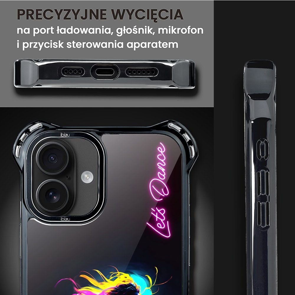 Etui do iPhone 16 Plus, Ibizu DropGuard Ultra z MagSafe, #ElectroMove, Taneczny rytm (8)