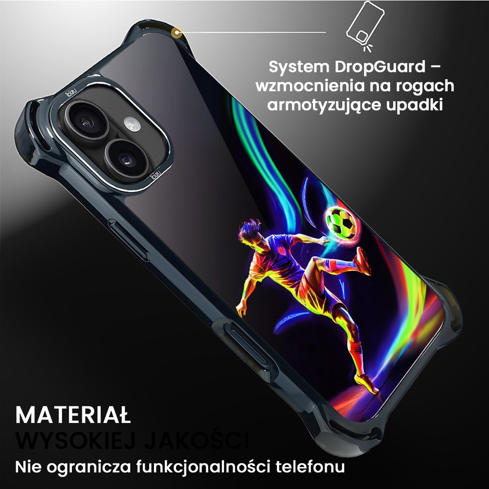 Etui do iPhone 16 Plus, Ibizu DropGuard Ultra z MagSafe, #ElectroMove, W rytmie piłki nożnej (3)