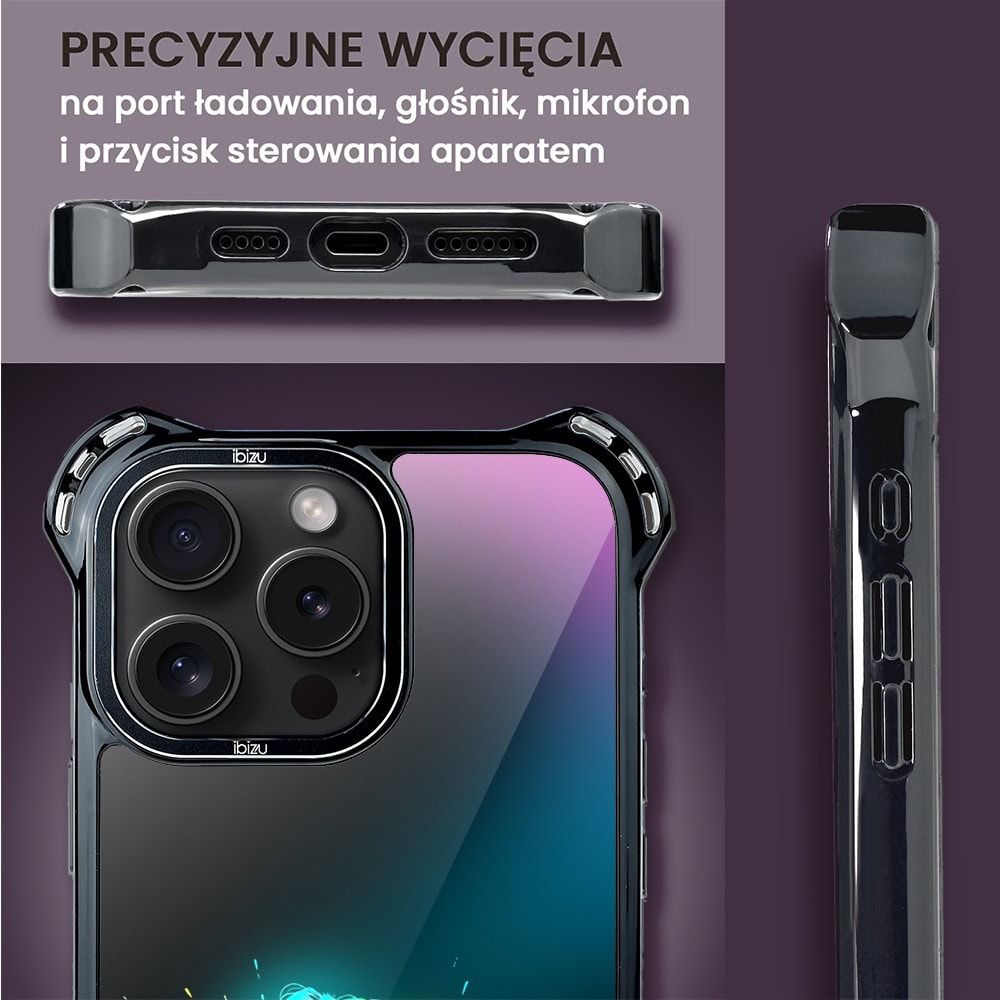 Etui do iPhone 16 Pro, Ibizu DropGuard Ultra z MagSafe, ElectroMove, Wibracja fitness (1)