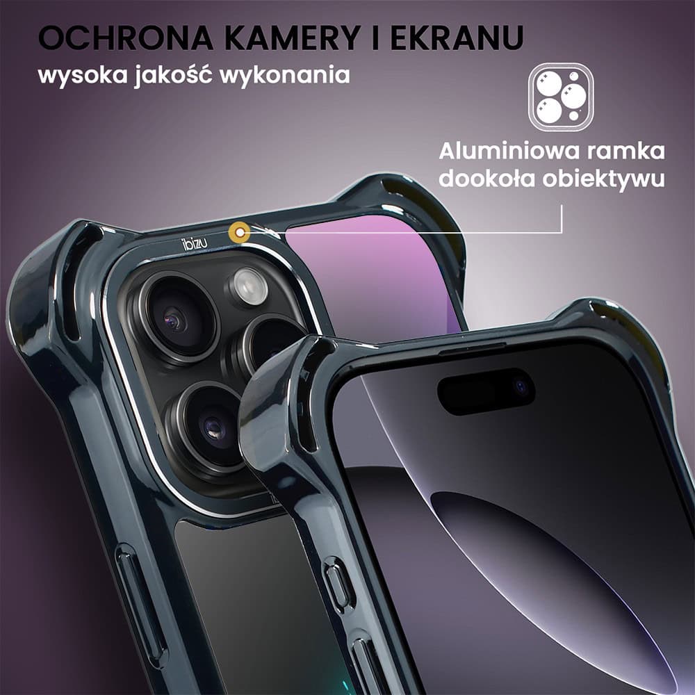 Etui do iPhone 16 Pro, Ibizu DropGuard Ultra z MagSafe, ElectroMove, Wibracja fitness (2)