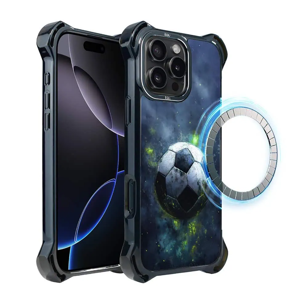 Etui do iPhone 16 Pro Max, Ibizu DropGuard Ultra z MagSafe, #Move, Piłka nożna