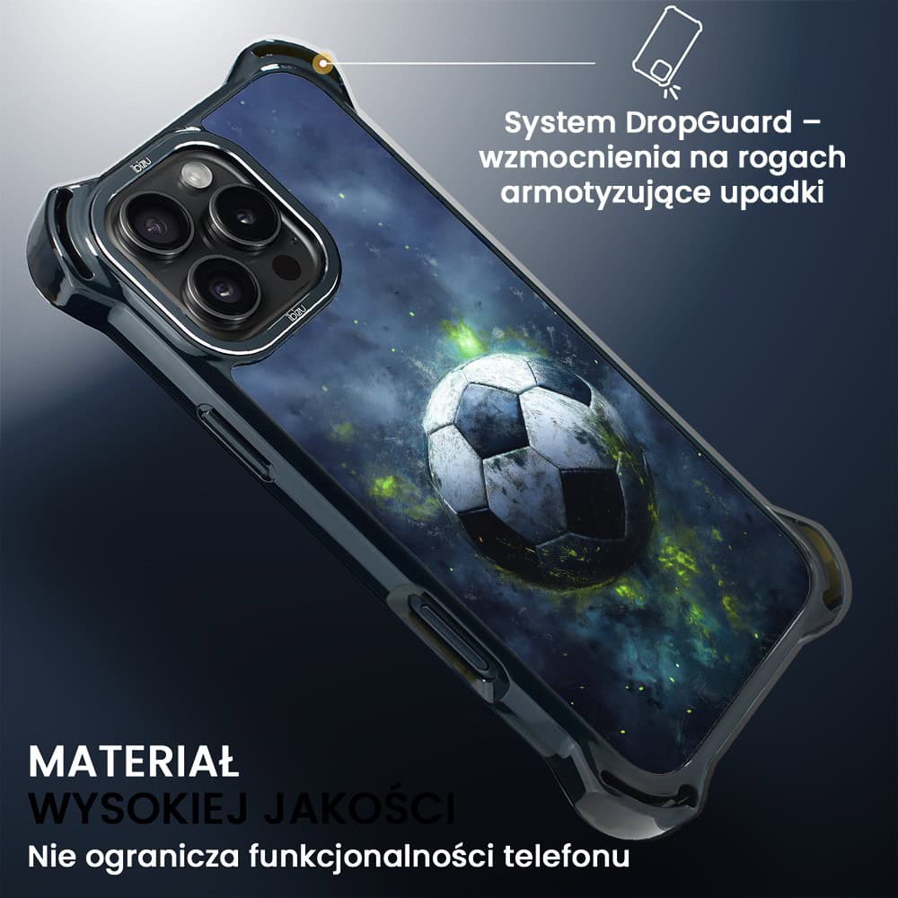 Etui do iPhone 16 Pro, Ibizu DropGuard Ultra z MagSafe, Move, Piłka nożna (8)