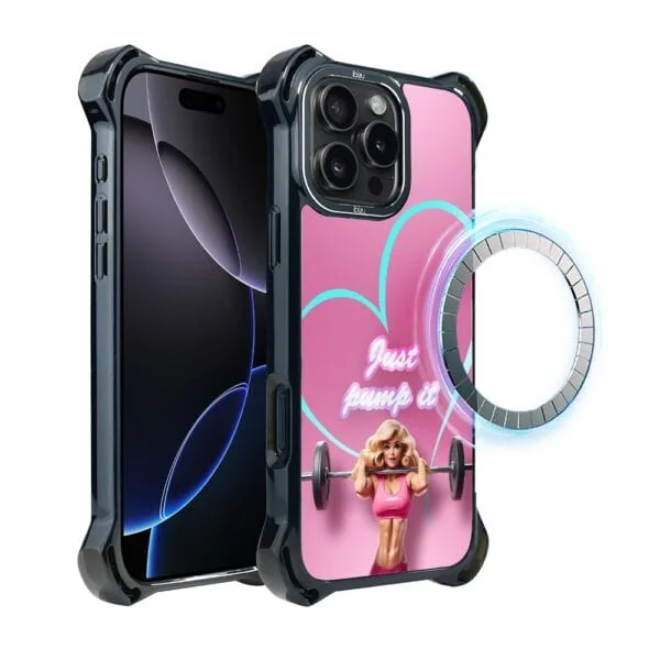 Etui do iPhone 16 Pro, Ibizu DropGuard Ultra z MagSafe, Move, Pump it love (4)