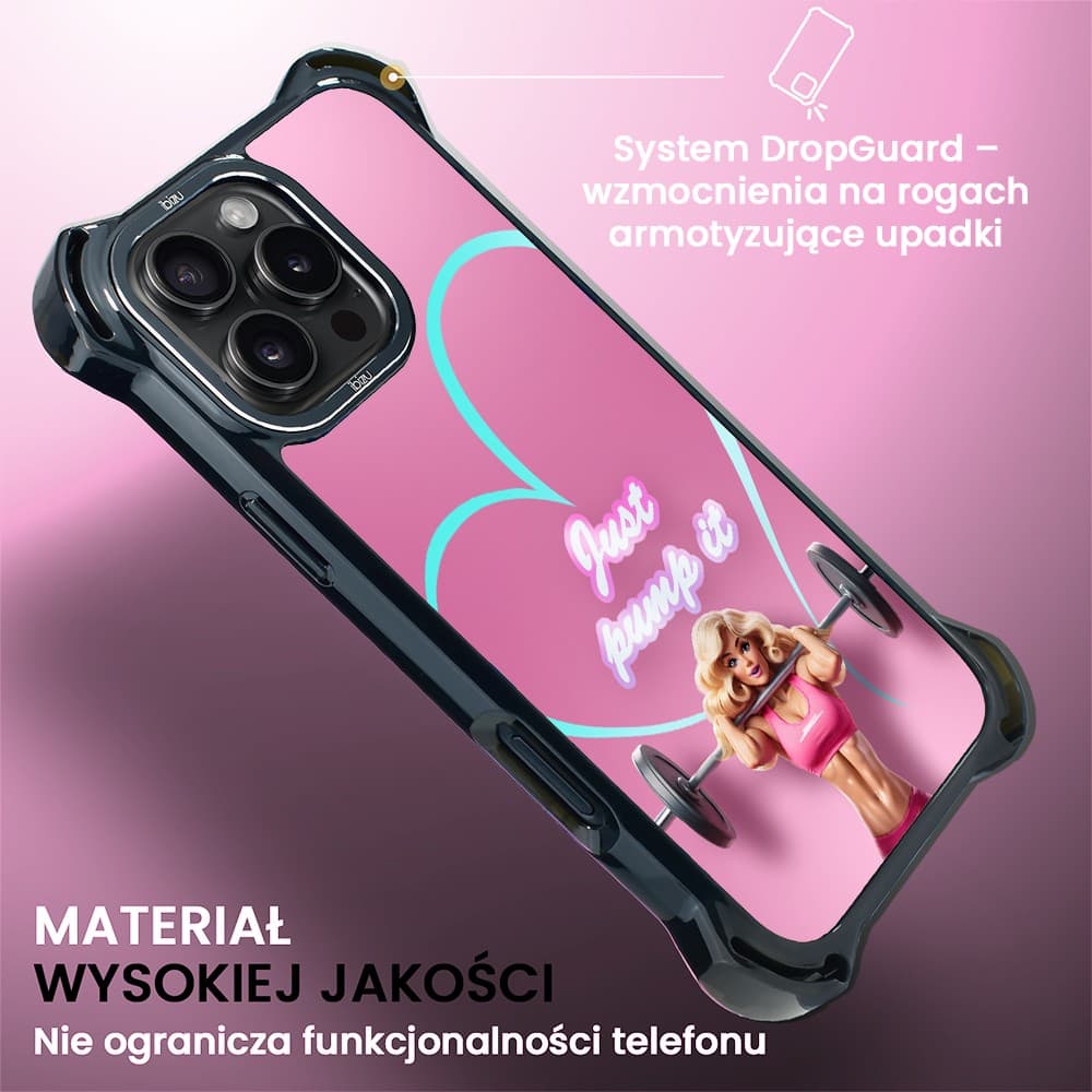 Etui do iPhone 16 Pro, Ibizu DropGuard Ultra z MagSafe, Move, Pump it love (8)