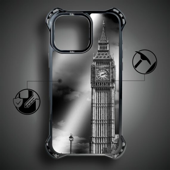 Etui do iPhone 16 Pro, Ibizu DropGuard Ultra z MagSafe, Noir City (2)