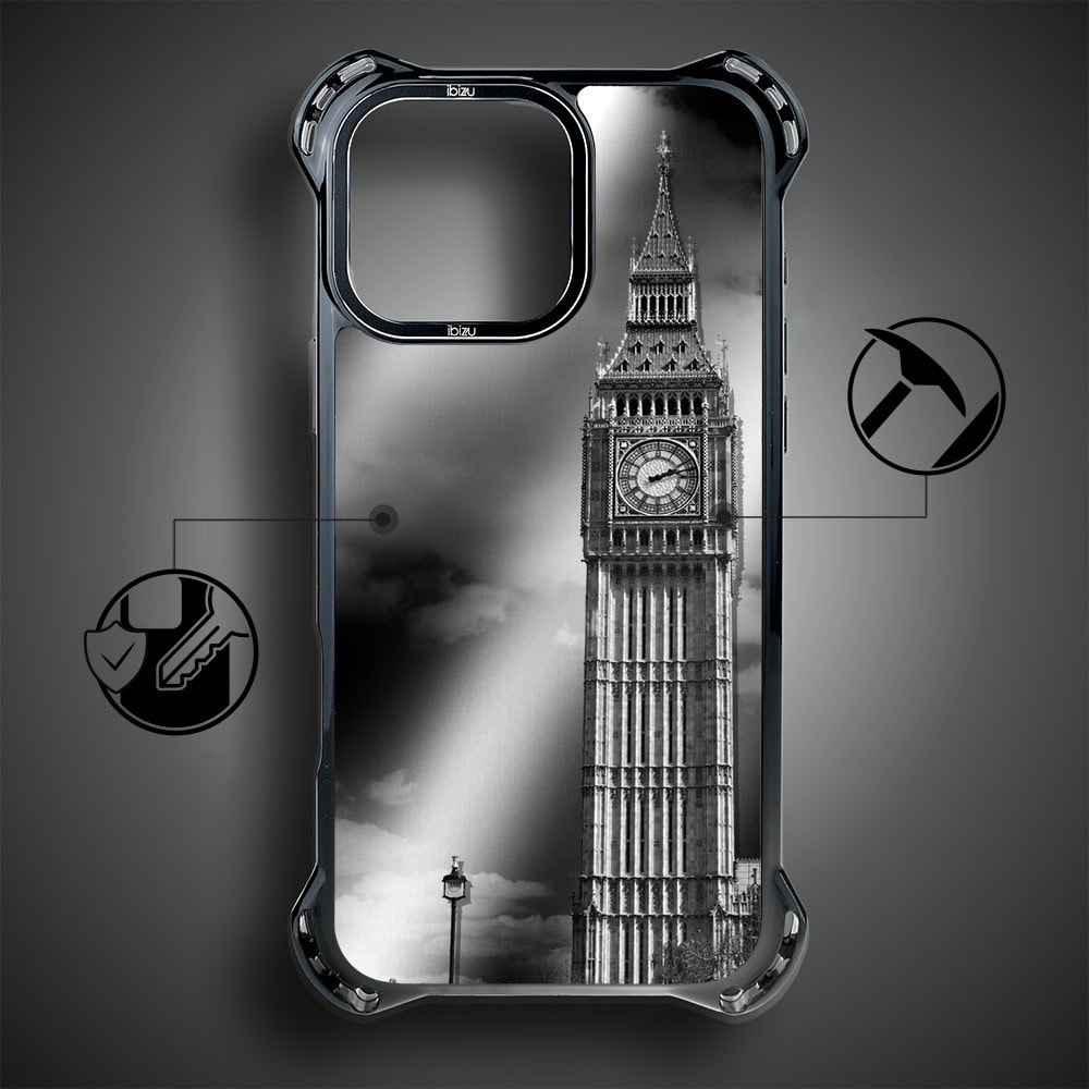 Etui do iPhone 16 Pro, Ibizu DropGuard Ultra z MagSafe, Noir City (2)