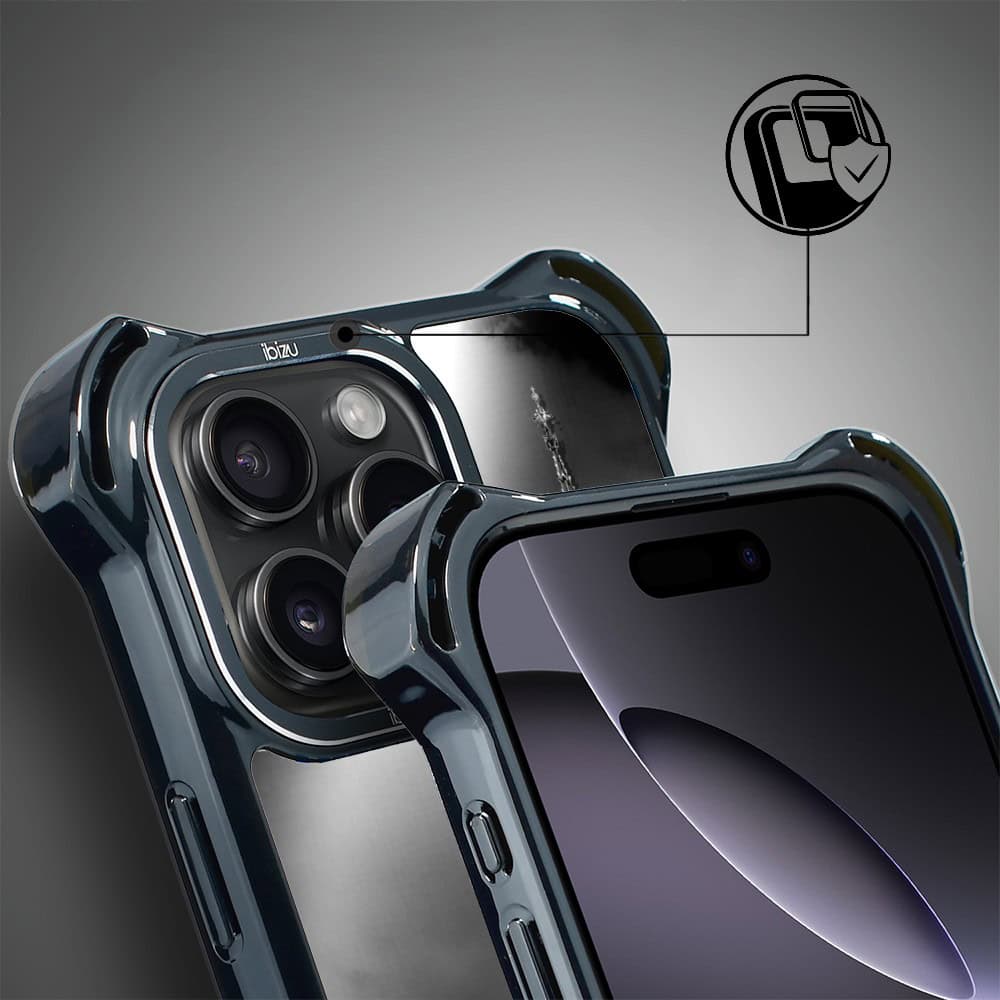 Etui do iPhone 16 Pro, Ibizu DropGuard Ultra z MagSafe, Noir City (7)