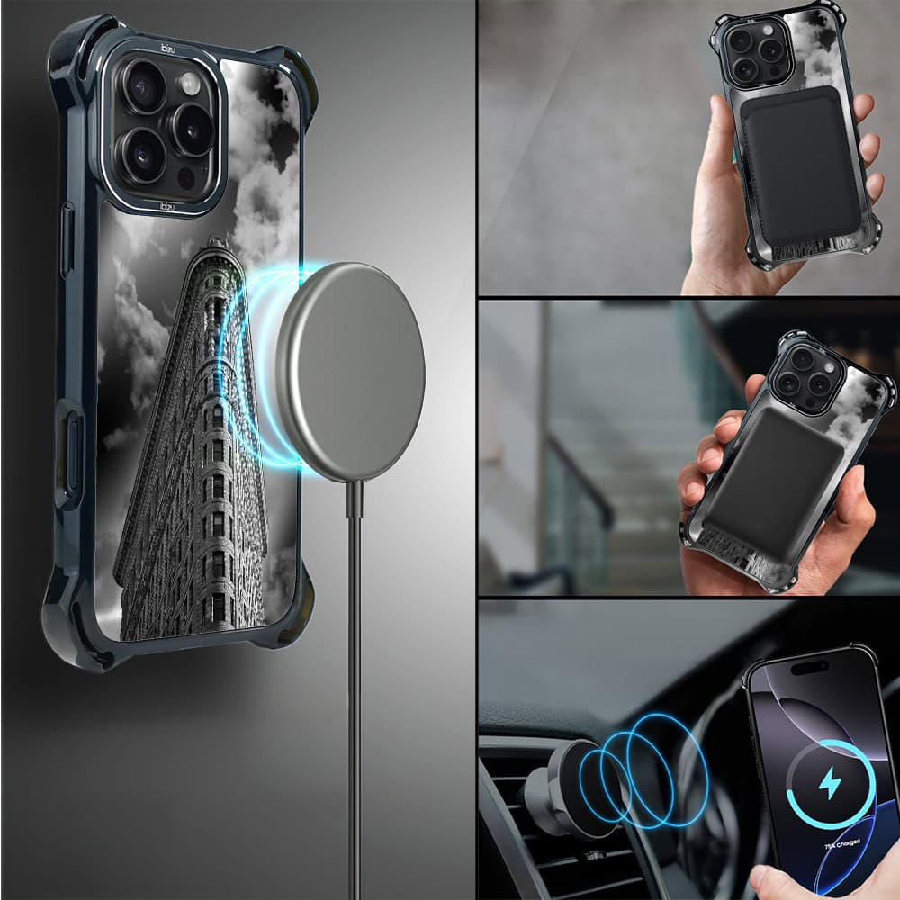 Etui do iPhone 16 Pro, Ibizu DropGuard Ultra z MagSafe, Noir City, Flatiron (1)