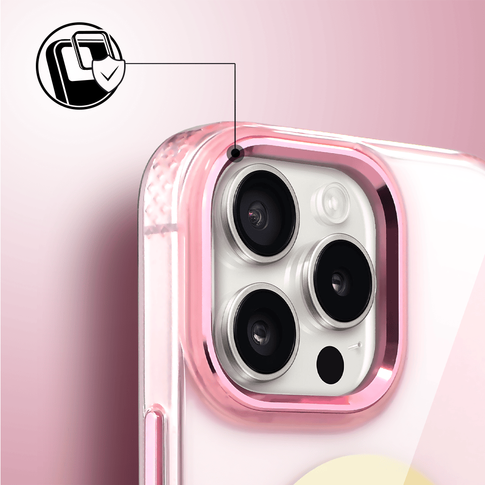 Etui do iPhone 16 Pro Max Golden Elite, cienkie, ze złotym MagSafe, różoweObszar kompozycji 4