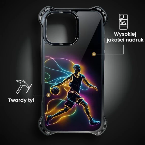 Etui do iPhone 16 Pro Max, Ibizu DropGuard Ultra z MagSafe, ElectroMove, Duch koszykówki (2)