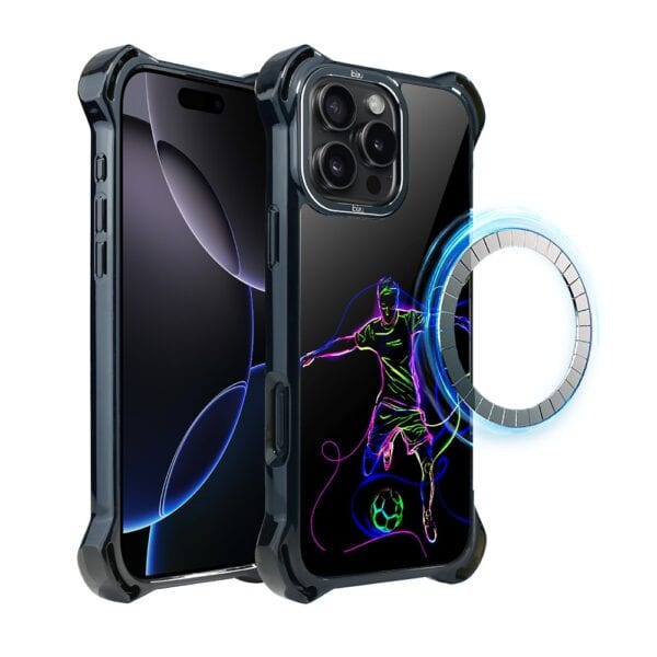 Etui do iPhone 16 Pro IBIZU DropGuard Ultra z MagSafe, #ElectroMove, Moc football’u