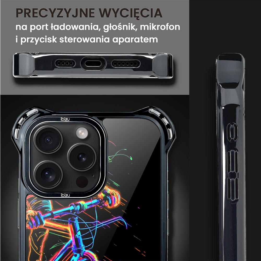 Etui do iPhone 16 Pro Max, Ibizu DropGuard Ultra z MagSafe, ElectroMove, Rowerowa wibracja (6)
