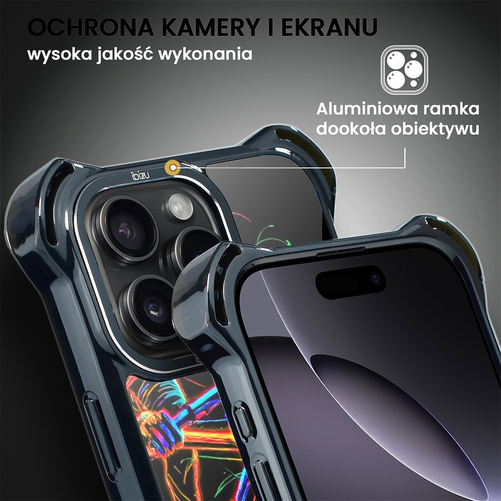 Etui do iPhone 16 Pro Max, Ibizu DropGuard Ultra z MagSafe, ElectroMove, Rowerowa wibracja (7)