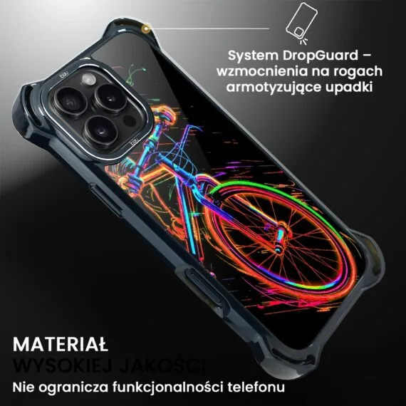 Etui do iPhone 16 Pro Max, Ibizu DropGuard Ultra z MagSafe, ElectroMove, Rowerowa wibracja (8)