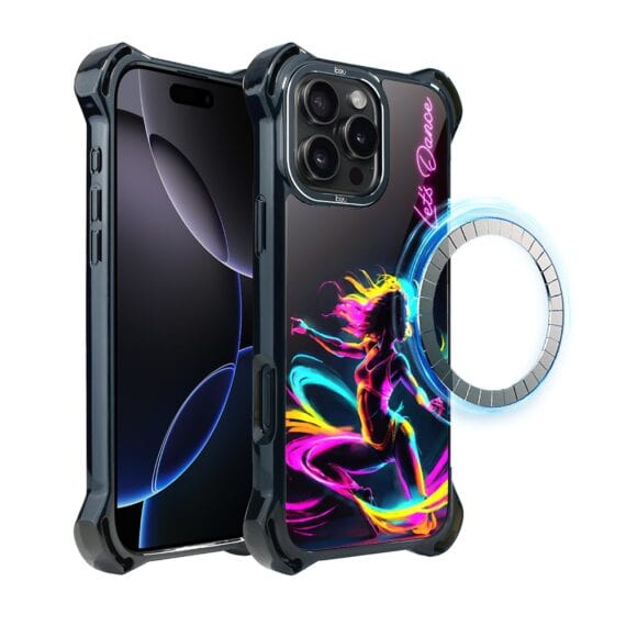 Etui do iPhone 16 Pro Max, Ibizu DropGuard Ultra z MagSafe, #ElectroMove, Taneczny rytm (4)