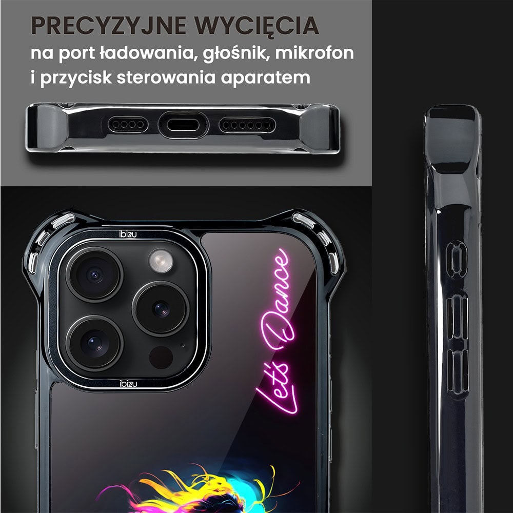 Etui do iPhone 16 Pro Max, Ibizu DropGuard Ultra z MagSafe, #ElectroMove, Taneczny rytm (6)