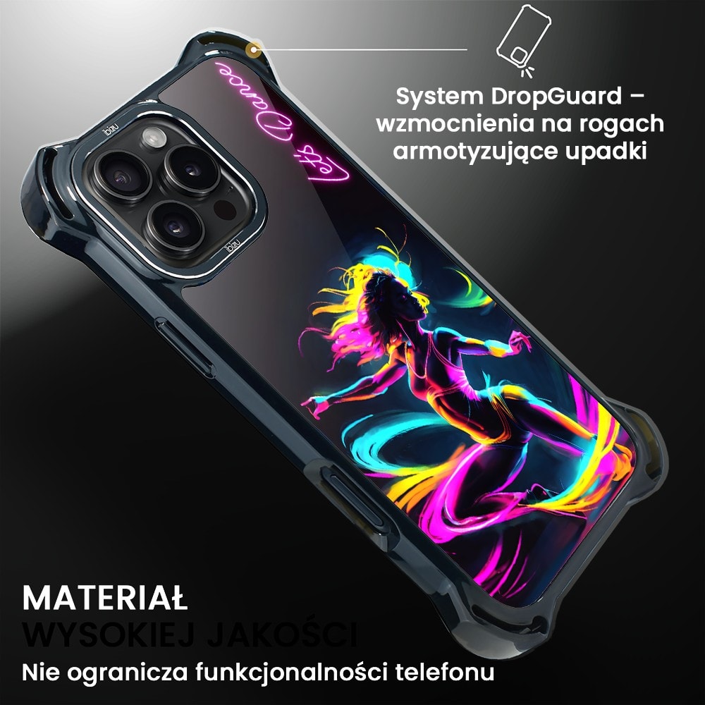 Etui do iPhone 16 Pro Max, Ibizu DropGuard Ultra z MagSafe, #ElectroMove, Taneczny rytm (8)