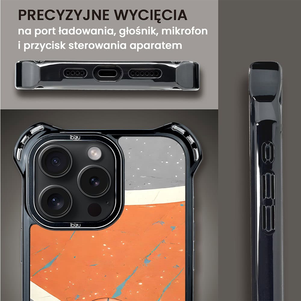 Etui do iPhone 16 Pro Max, Ibizu DropGuard Ultra z MagSafe, Move, Koszykówka (6)