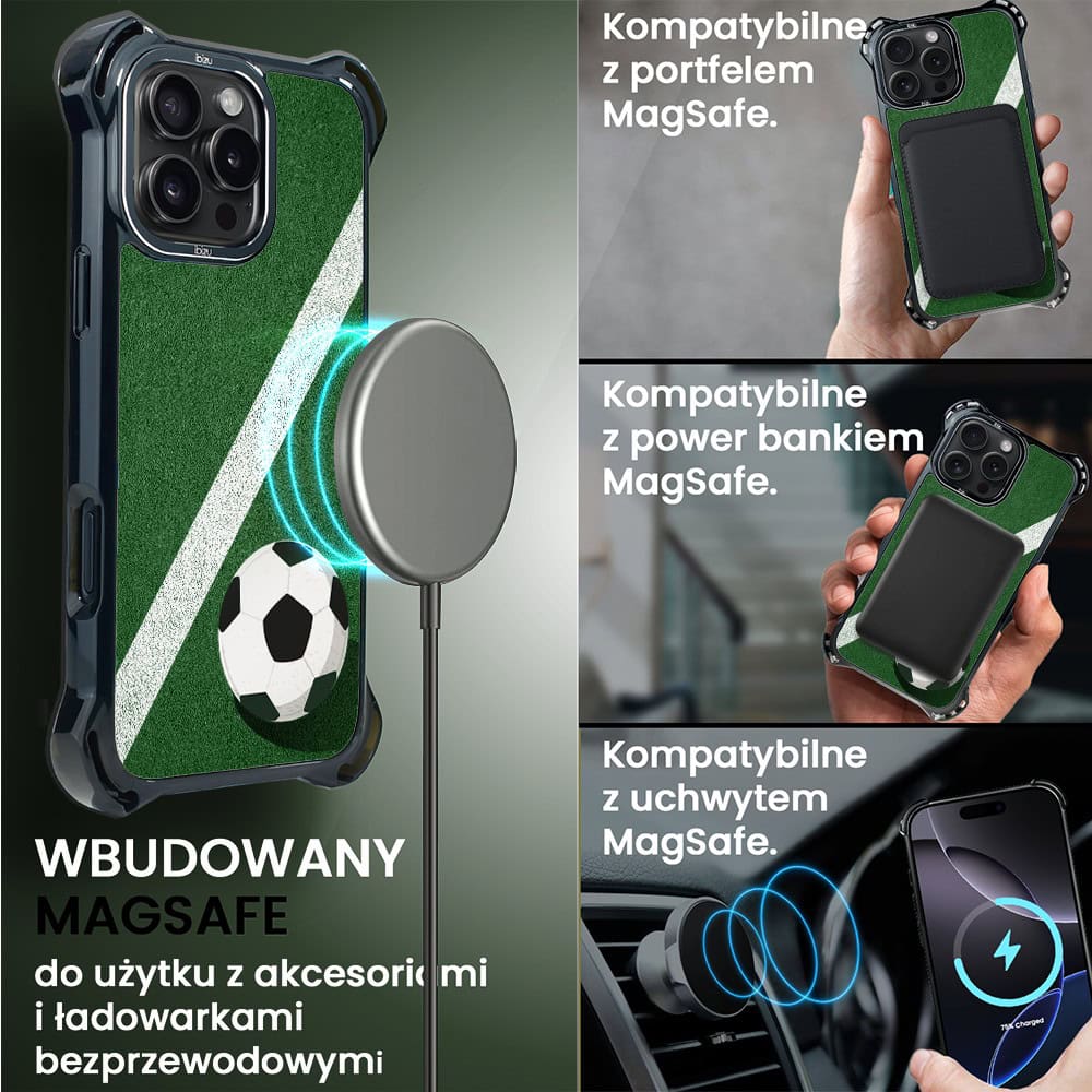 Etui do iPhone 16 Pro Max, Ibizu DropGuard Ultra z MagSafe, Move, Przy boisku (1)