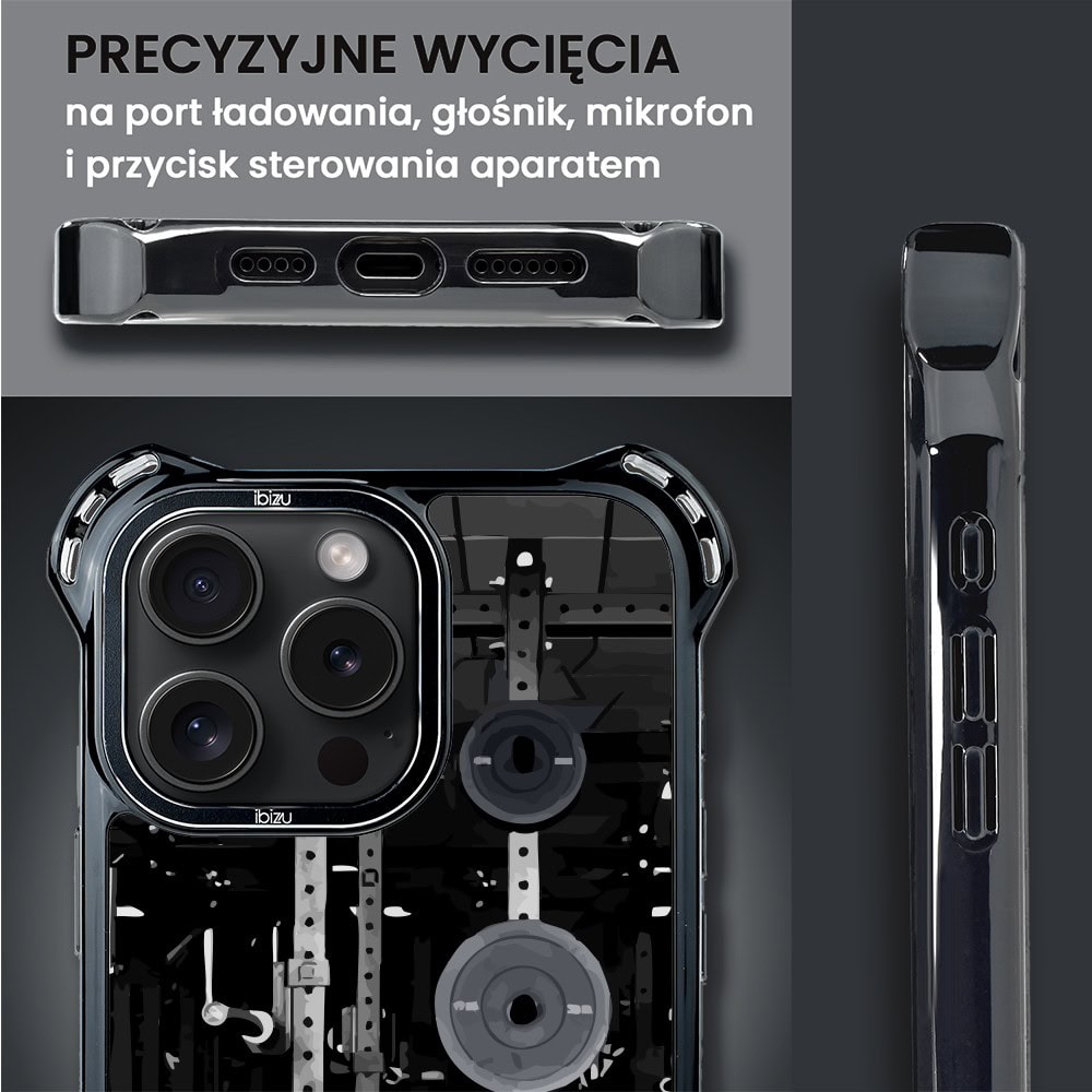 Etui do iPhone 16 Pro Max, Ibizu DropGuard Ultra z MagSafe, Move, Stacja Żelazo (6)