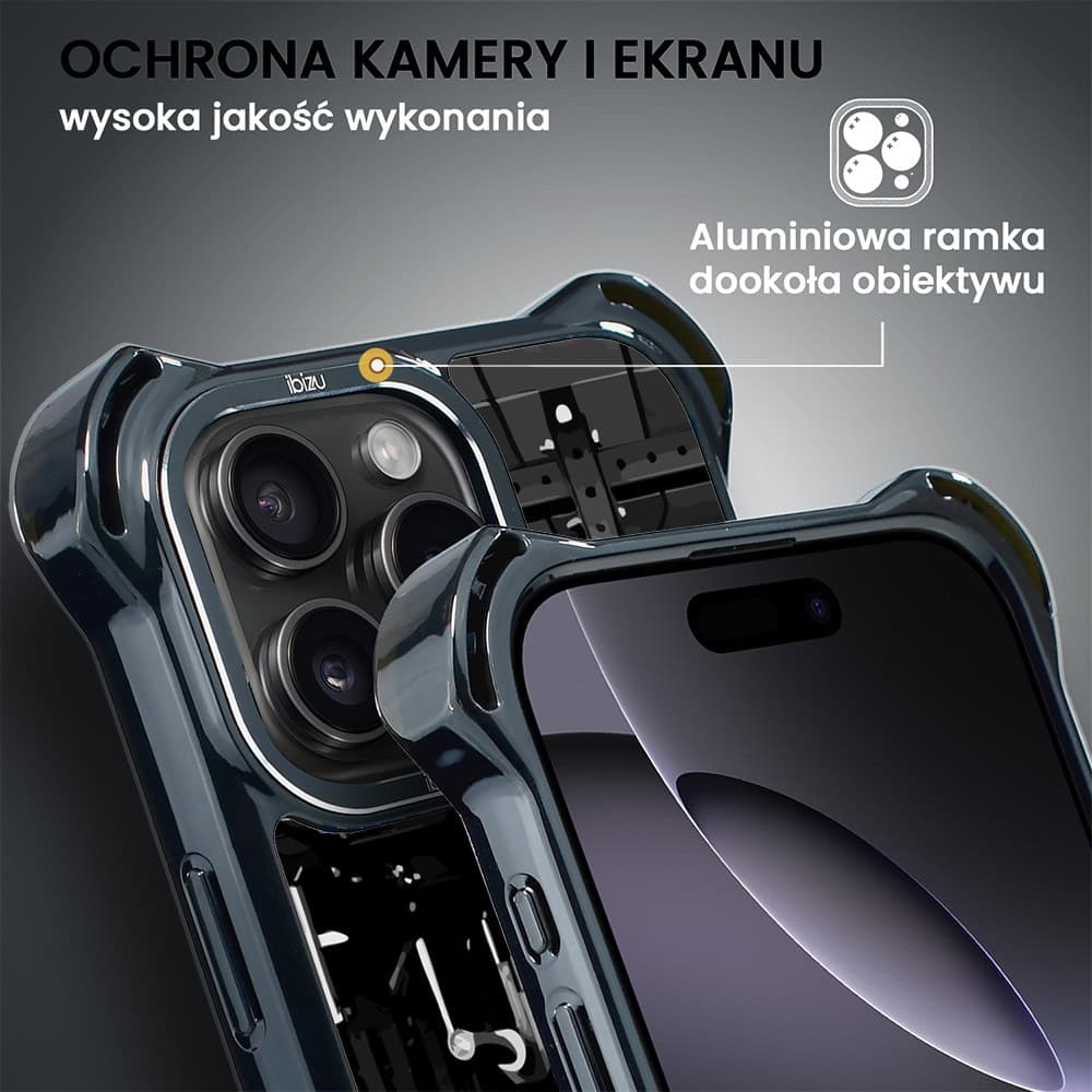 Etui do iPhone 16 Pro Max, Ibizu DropGuard Ultra z MagSafe, Move, Stacja Żelazo (7)