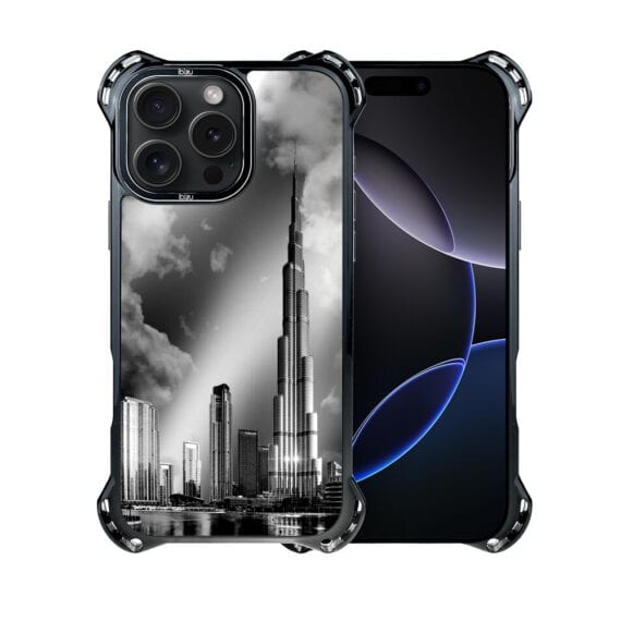 Etui do iPhone 16 Pro Max, Ibizu DropGuard Ultra z MagSafe, Noir City, Burj Khalifa (3)