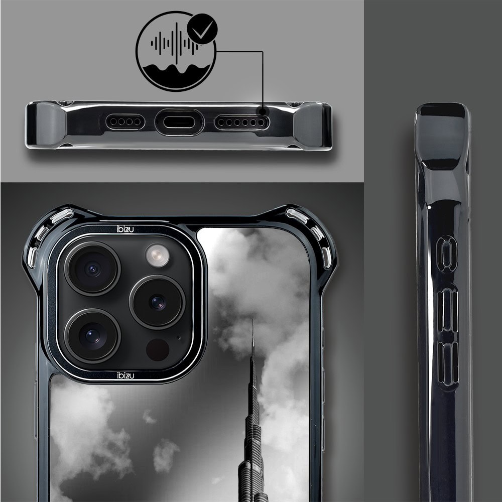 Etui do iPhone 16 Pro Max, Ibizu DropGuard Ultra z MagSafe, Noir City, Burj Khalifa (6)
