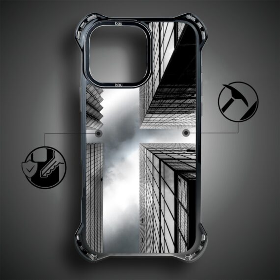 Etui do iPhone 16 Pro Max, Ibizu DropGuard Ultra z MagSafe, Noir City, Drapacze Chmur (2)