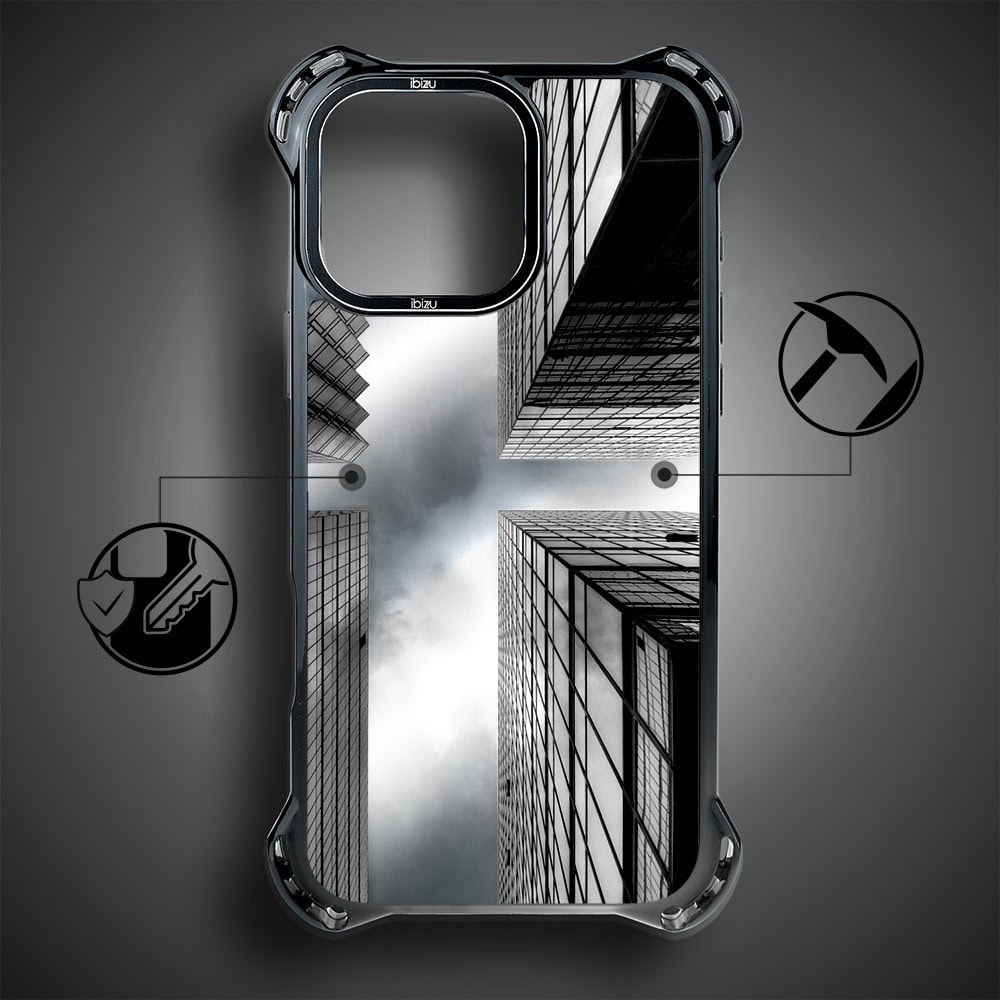 Etui do iPhone 16 Pro Max, Ibizu DropGuard Ultra z MagSafe, Noir City, Drapacze Chmur (2)