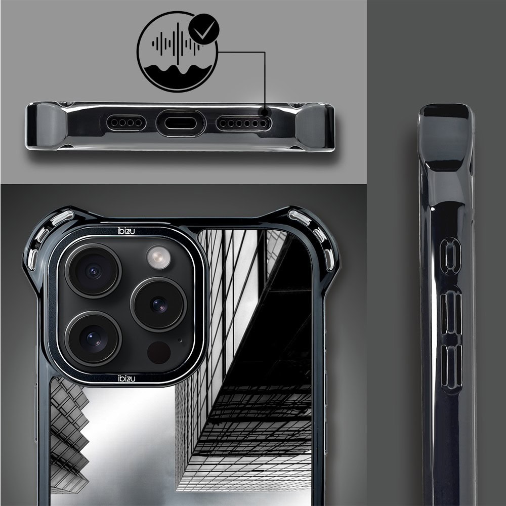 Etui do iPhone 16 Pro Max, Ibizu DropGuard Ultra z MagSafe, Noir City, Drapacze Chmur (6)