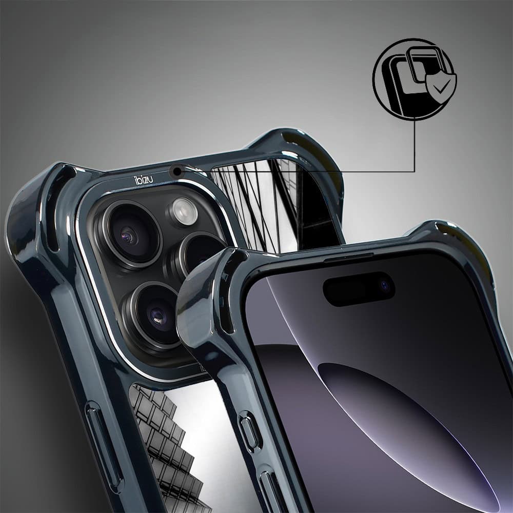 Etui do iPhone 16 Pro Max, Ibizu DropGuard Ultra z MagSafe, Noir City, Drapacze Chmur (7)