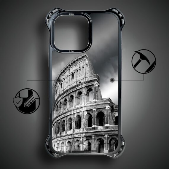 Etui do iPhone 16 Pro Max, Ibizu DropGuard Ultra z MagSafe, Noir City, Koloseum (2)