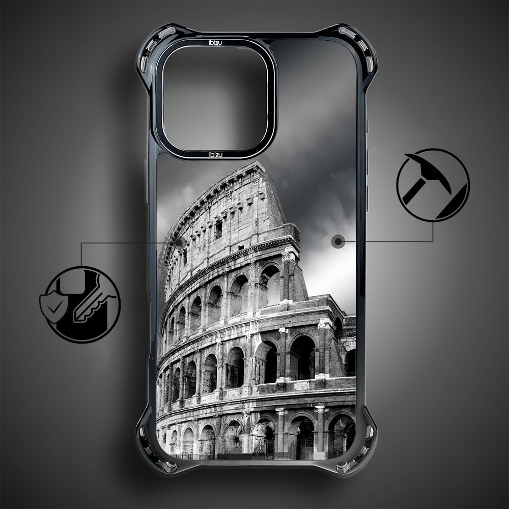 Etui do iPhone 16 Pro Max, Ibizu DropGuard Ultra z MagSafe, Noir City, Koloseum (2)